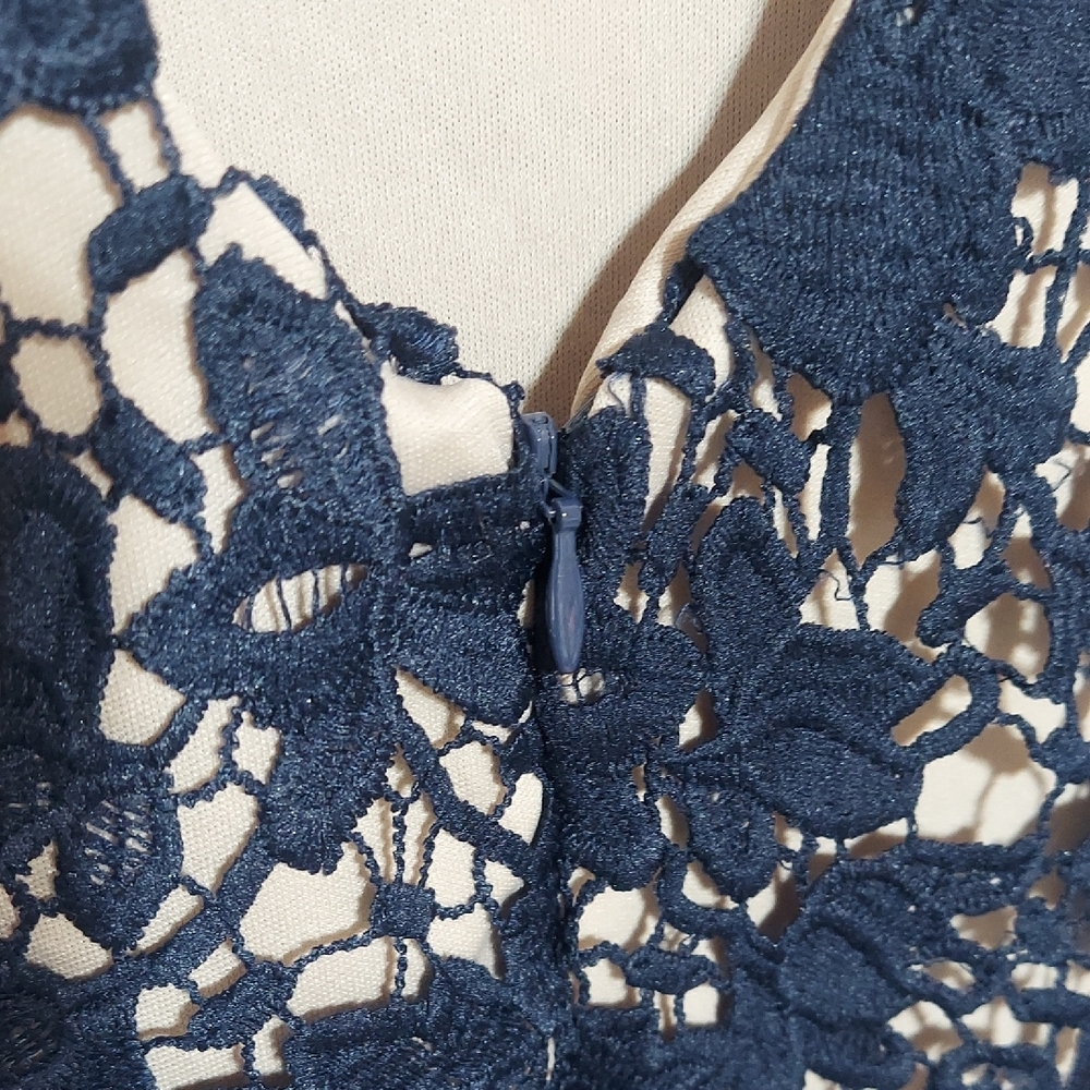 Ronni Nicole Navy Lace Midi Dress - Picture 5 of 11